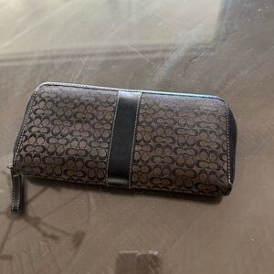 Coach Brown and Black Wallet
